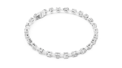 15 Pointer Mixed Shape Lab-Grown Diamond Tennis Bracelet in 14K White Gold