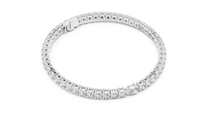 Center 25 Pointer Pear Cut & Round Lab-Grown Diamond Tennis Bracelet