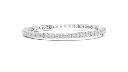 Center 25 Pointer Pear Cut & Round Lab-Grown Diamond Tennis Bracelet