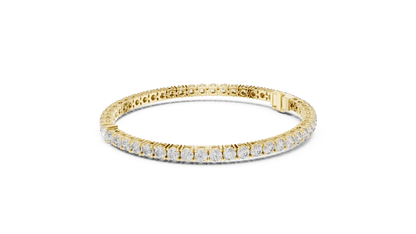 Center 25 Pointer Pear Cut & Round Lab-Grown Diamond Tennis Bracelet