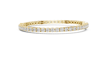Center 25 Pointer Pear Cut & Round Lab-Grown Diamond Tennis Bracelet