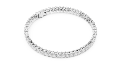 15 Pointer Marquise Cut Lab Grown Diamond Tennis Bracelet in Yellow Gold