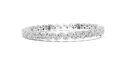 Classic Prong Set Round Cut Diamond Tennis Bracelet In Yellow Gold