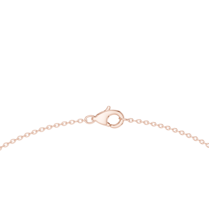 Luxury Oval Solitaire Lab Grown Diamond Necklace in Yellow Gold