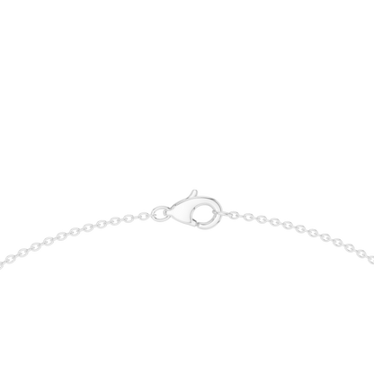 Luxury Oval Solitaire Lab Grown Diamond Necklace in Yellow Gold
