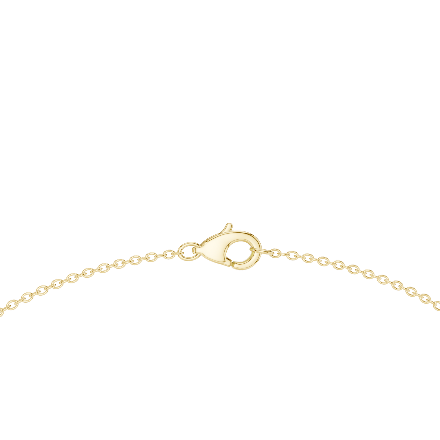 Luxury Oval Solitaire Lab Grown Diamond Necklace in Yellow Gold