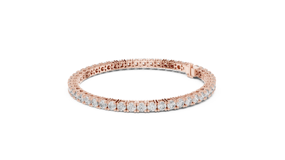 Round Diamond Tennis Bracelet in 14K White Gold