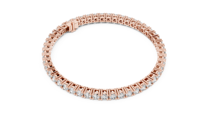 Round Diamond Tennis Bracelet in 14K White Gold