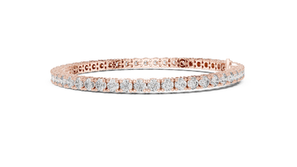 Round Diamond Tennis Bracelet in 14K White Gold