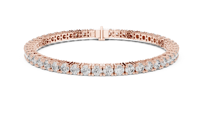 Round Diamond Tennis Bracelet in 14K White Gold