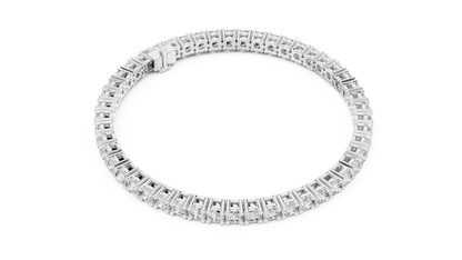 Round Diamond Tennis Bracelet in 14K White Gold