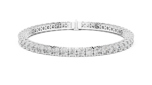 Round Diamond Tennis Bracelet in 14K White Gold