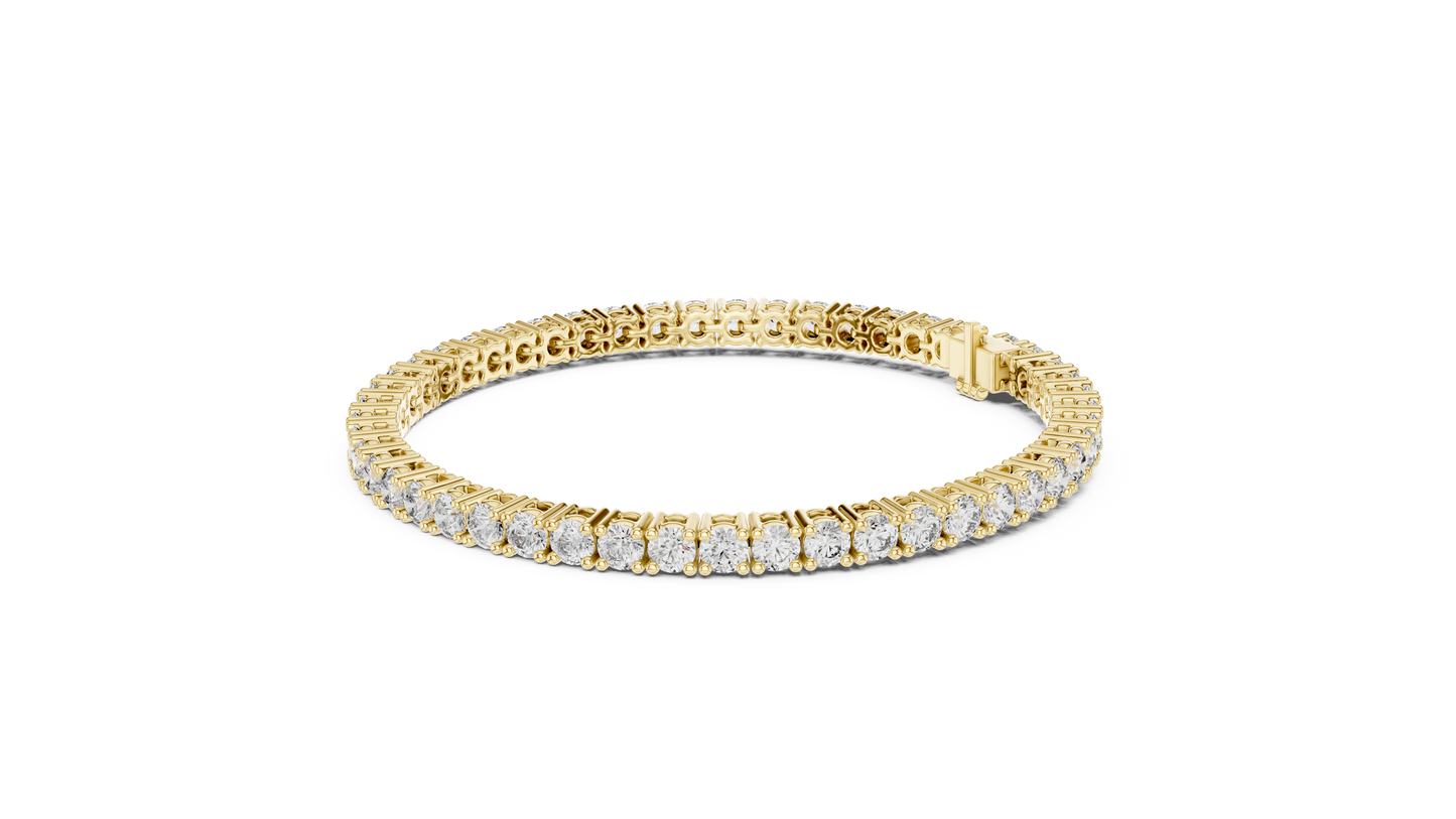 Round Diamond Tennis Bracelet in 14K White Gold