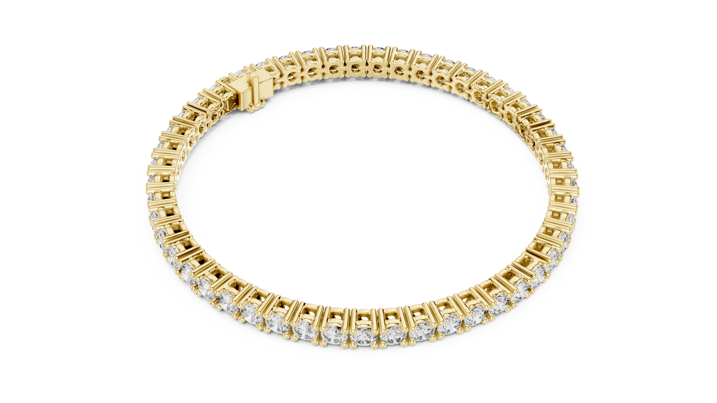 Round Diamond Tennis Bracelet in 14K White Gold