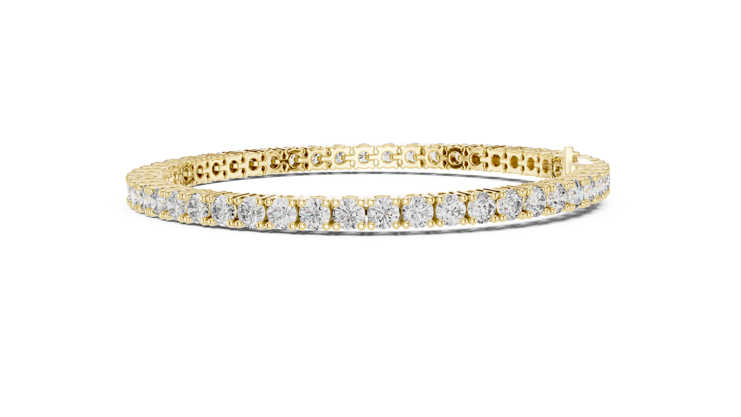 Round Diamond Tennis Bracelet in 14K White Gold