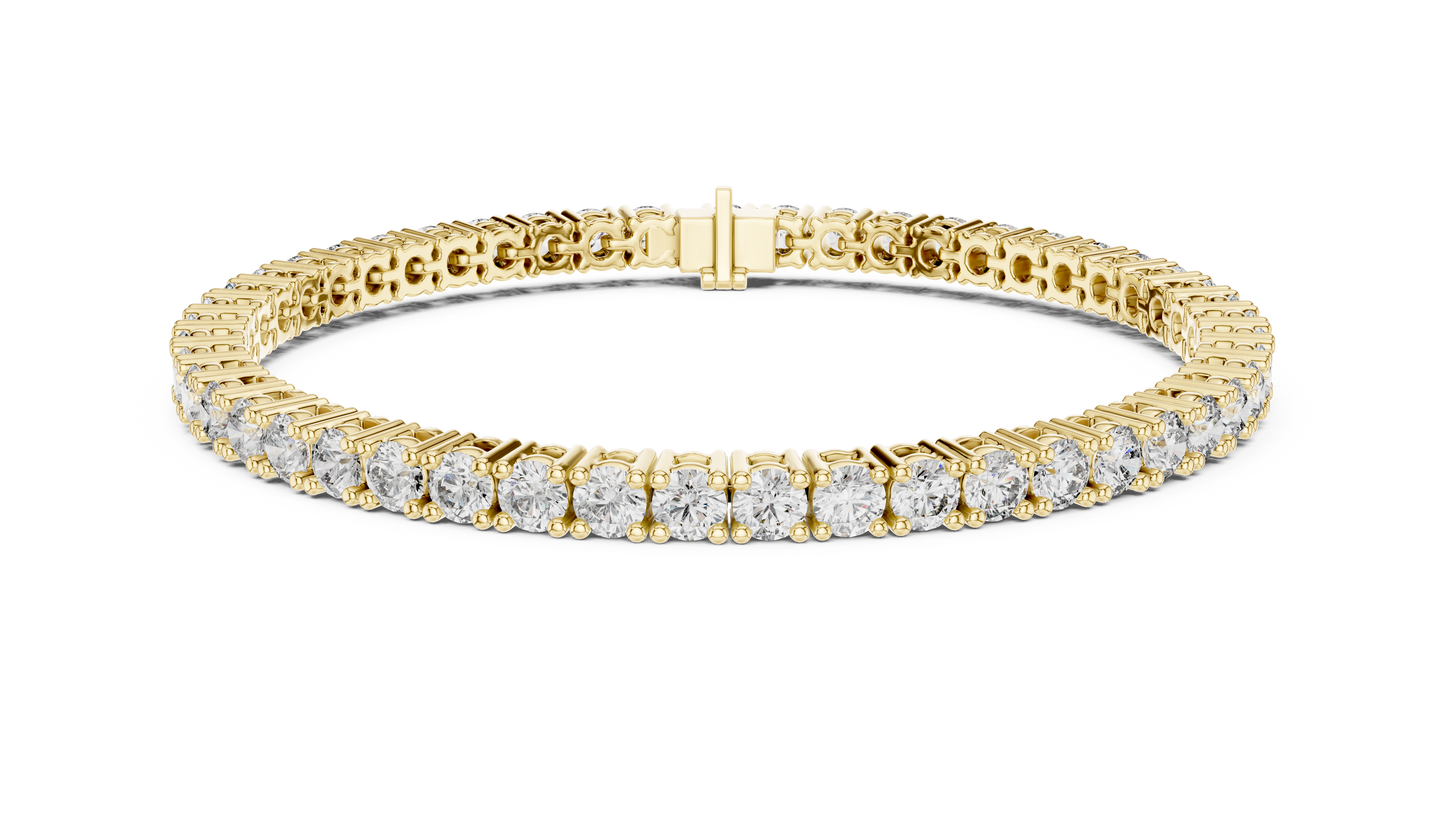 Round Diamond Tennis Bracelet in 14K White Gold