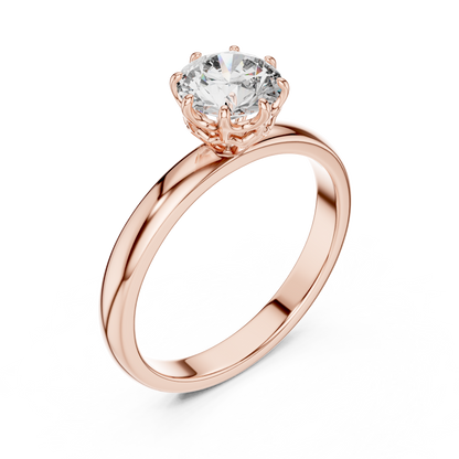 Round Cut Lab Grown Diamond Ring