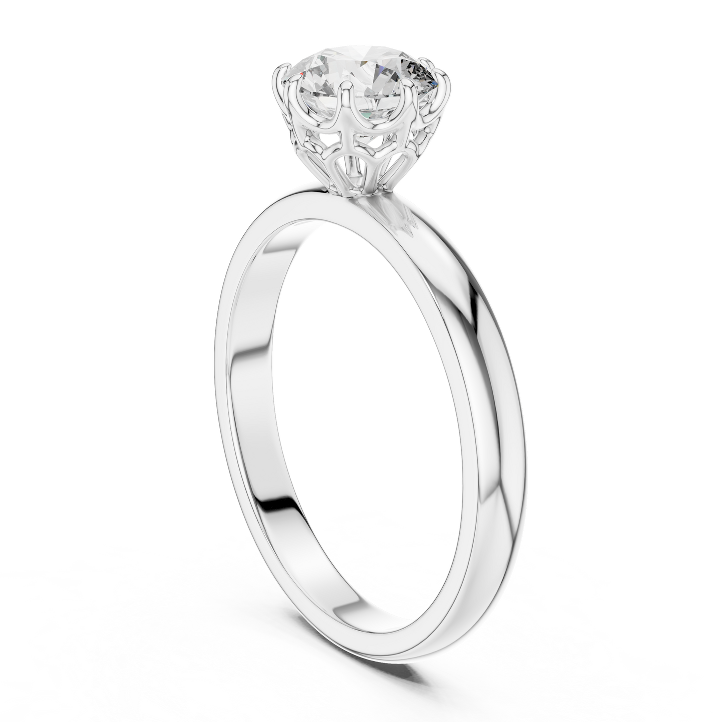 Round Cut Lab Grown Diamond Ring
