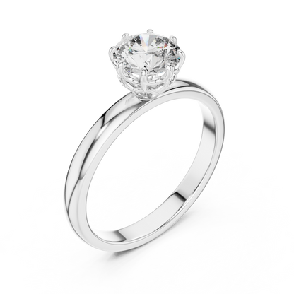 Round Cut Lab Grown Diamond Ring