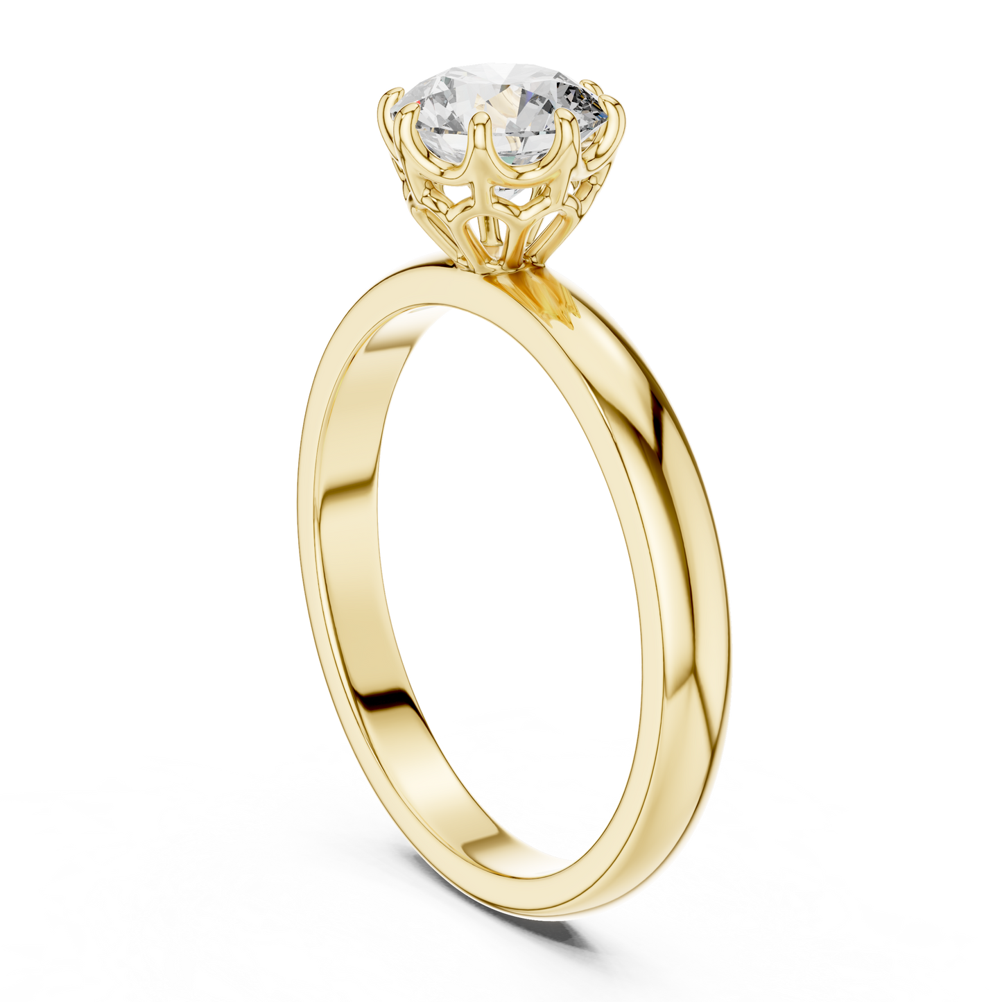 Round Cut Lab Grown Diamond Ring