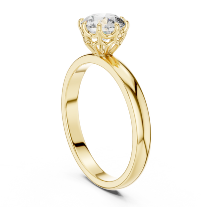 Round Cut Lab Grown Diamond Ring
