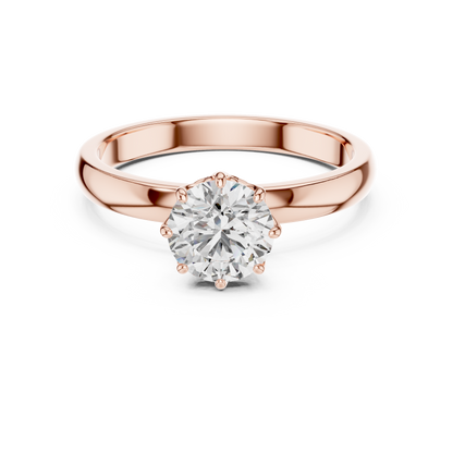 Round Cut Lab Grown Diamond Ring