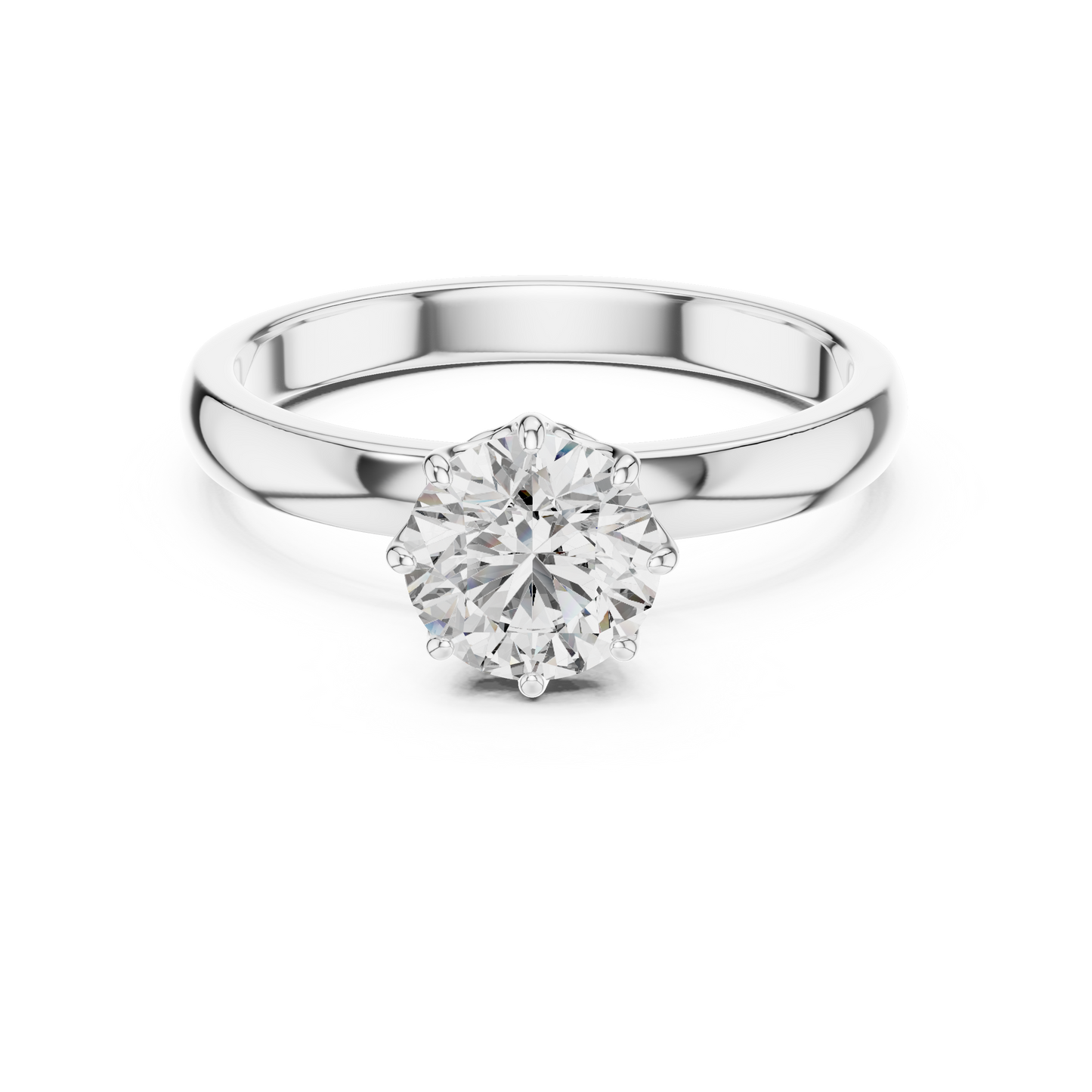 Round Cut Lab Grown Diamond Ring