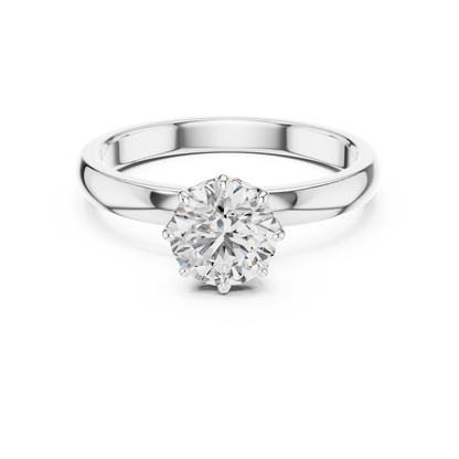 Round Cut Lab Grown Diamond Ring