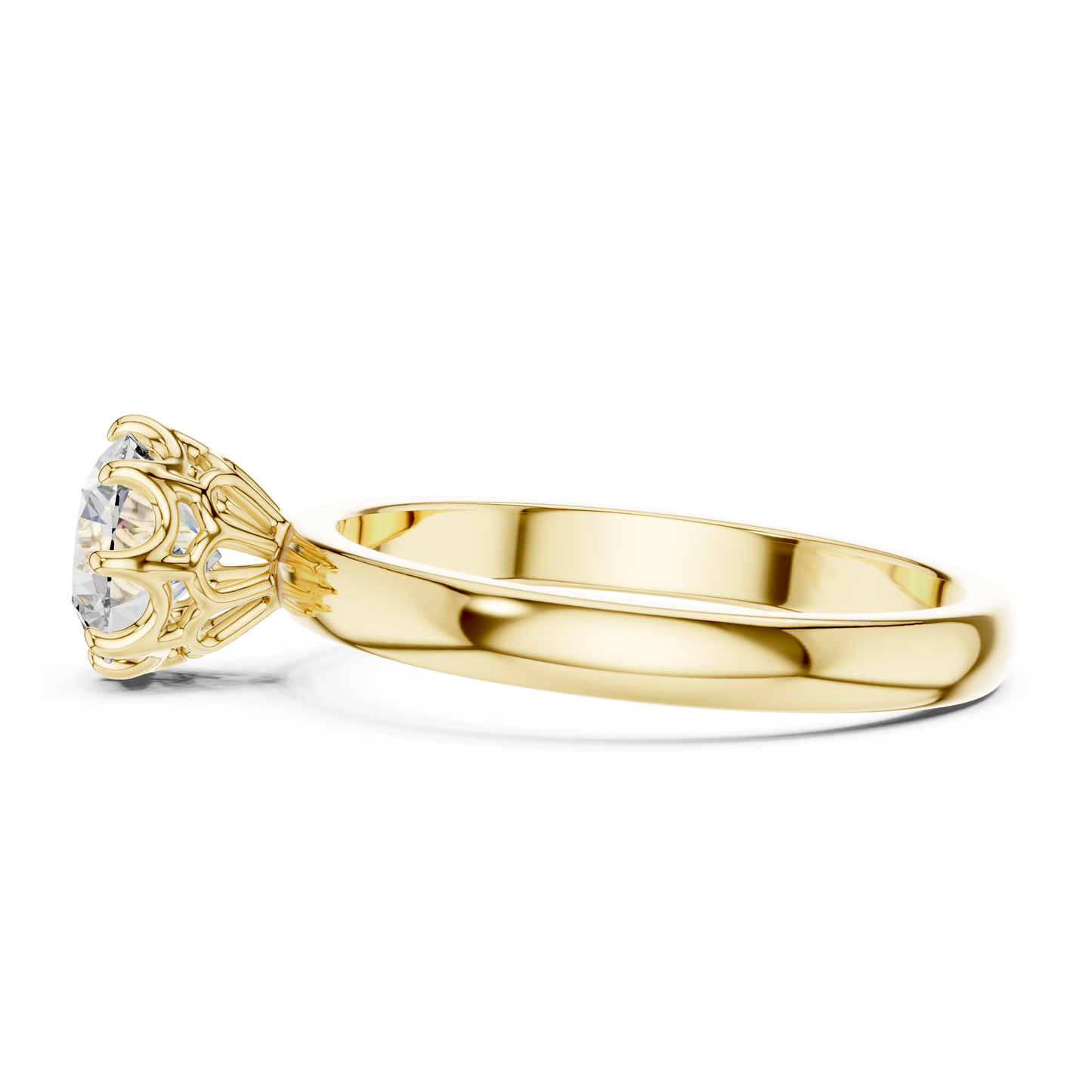 Round Cut Lab Grown Diamond Ring