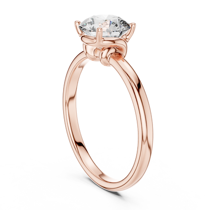 Timeless Round Lab Grown Diamond Engagement Ring