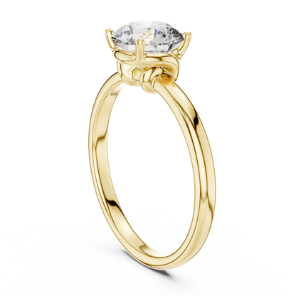 Timeless Round Lab Grown Diamond Engagement Ring
