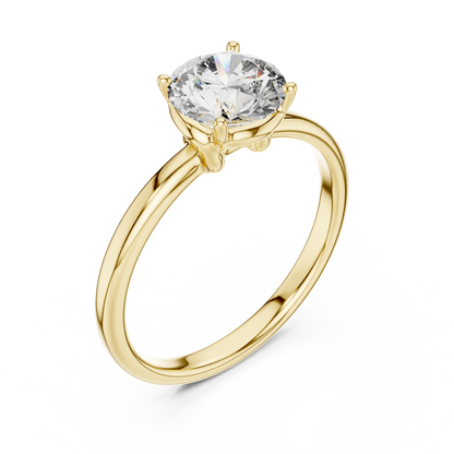 Timeless Round Lab Grown Diamond Engagement Ring