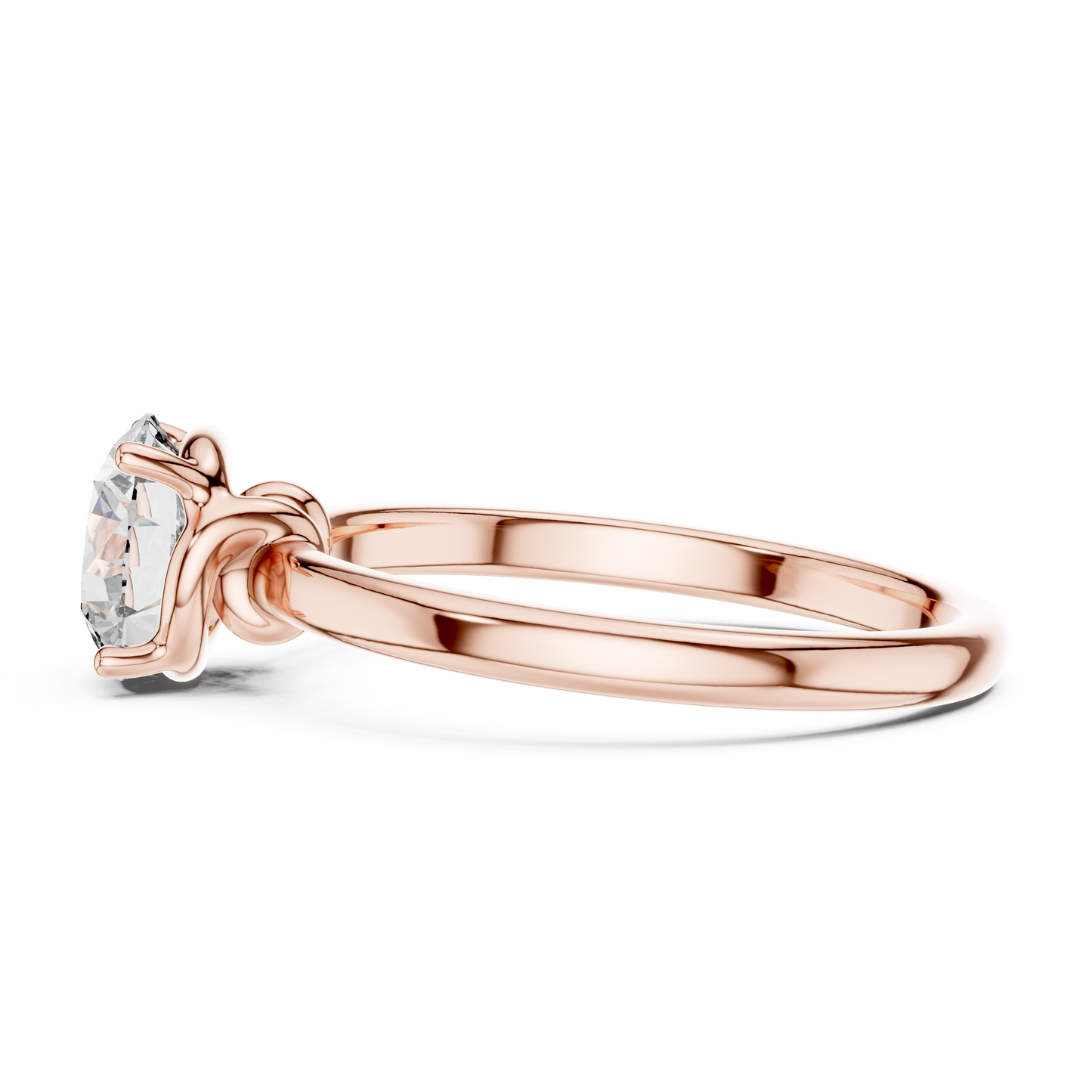Timeless Round Lab Grown Diamond Engagement Ring