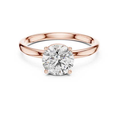 Timeless Round Lab Grown Diamond Engagement Ring