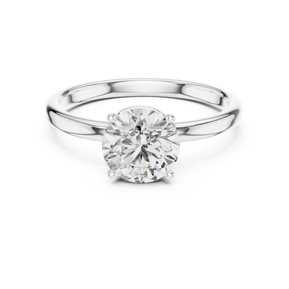 Timeless Round Lab Grown Diamond Engagement Ring