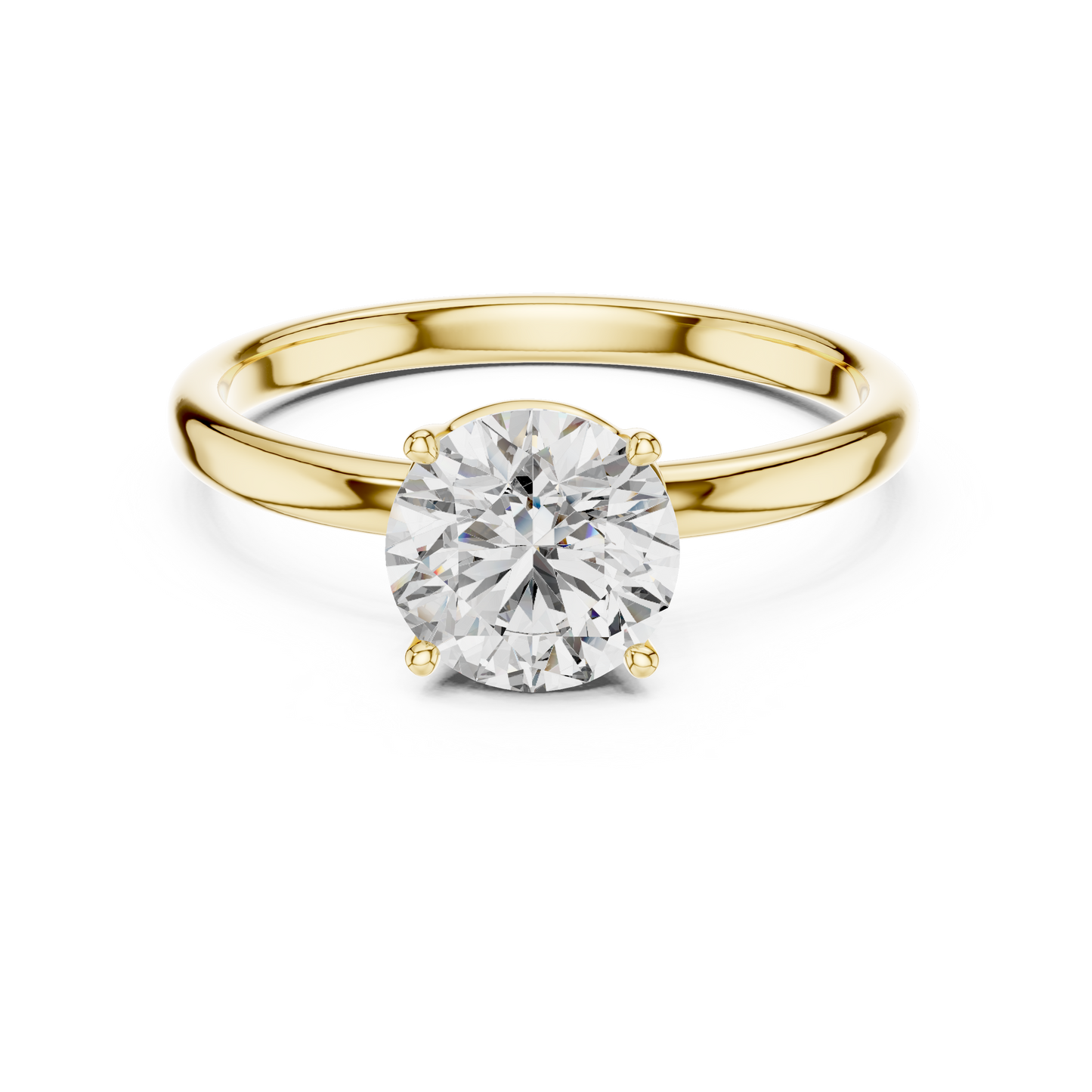 Timeless Round Lab Grown Diamond Engagement Ring