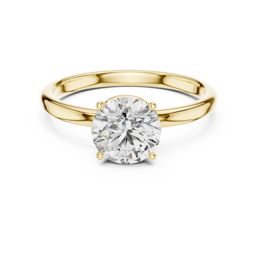 Timeless Round Lab Grown Diamond Engagement Ring