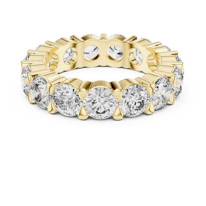 Round Brilliant Lab-Grown Diamond Full Eternity Matching Rings in White Gold