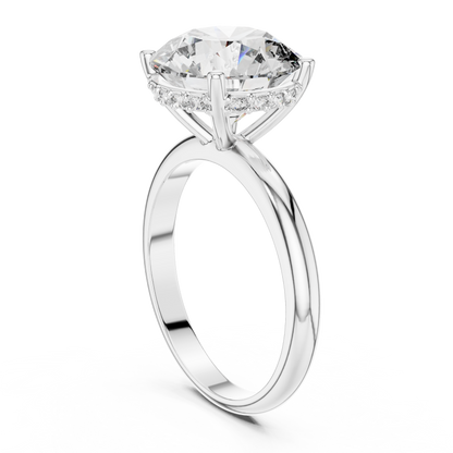Round Brilliant Solitaire Lab-Grown Diamond Ring in 14K Rose Gold