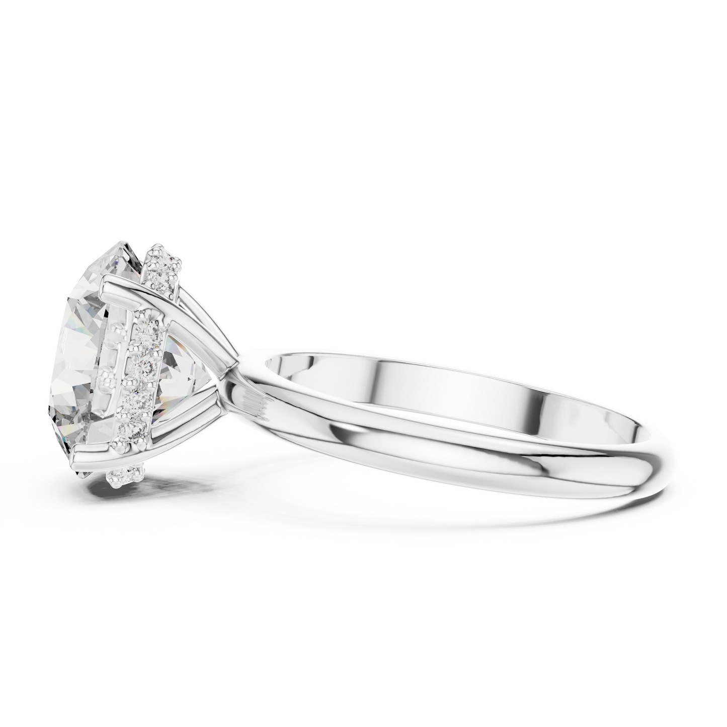 Round Brilliant Solitaire Lab-Grown Diamond Ring in 14K Rose Gold