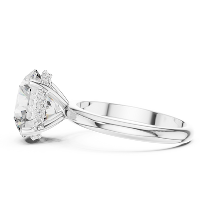 Round Brilliant Solitaire Lab-Grown Diamond Ring in 14K Rose Gold
