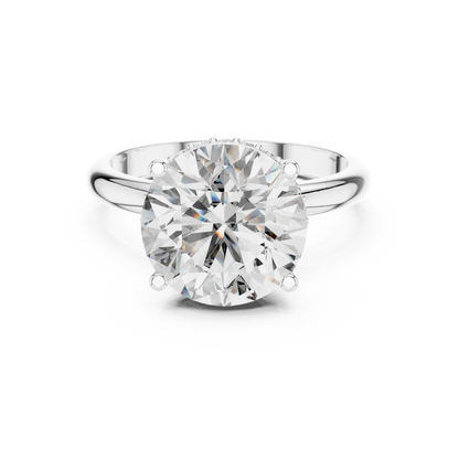 Round Brilliant Solitaire Lab-Grown Diamond Ring in 14K Rose Gold