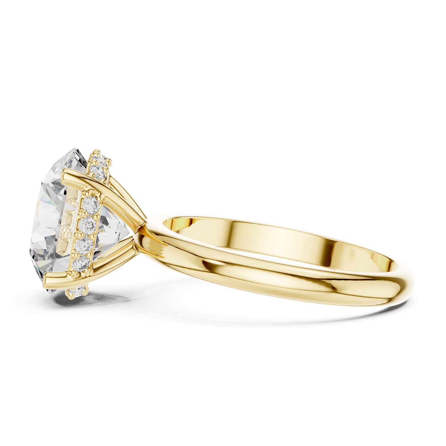 Round Brilliant Solitaire Lab-Grown Diamond Ring in 14K Rose Gold