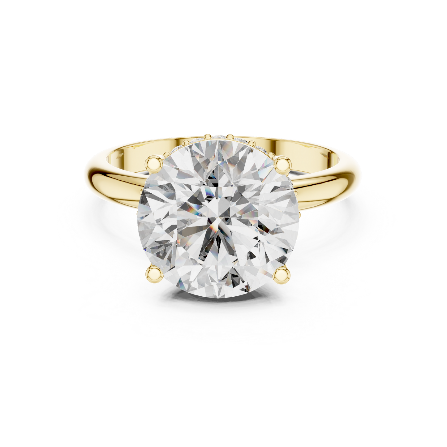 Round Brilliant Solitaire Lab-Grown Diamond Ring in 14K Rose Gold