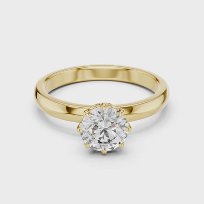 Round Cut Lab Grown Diamond Ring