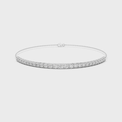 Diamond Tennis Chain Bracelet – Round Cut Luxury