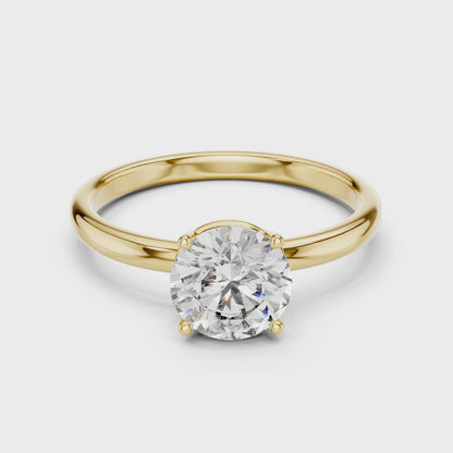 Timeless Round Lab Grown Diamond Engagement Ring