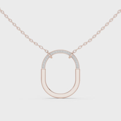 Delicate Tiffany Lab-Grown Diamond Pendant Necklace in 14K Rose Gold