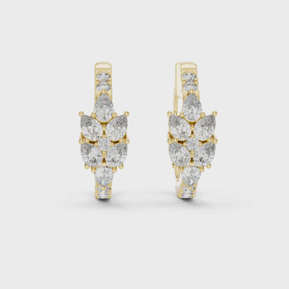 Gold Diamond Hoop Earrings – Timeless Elegance