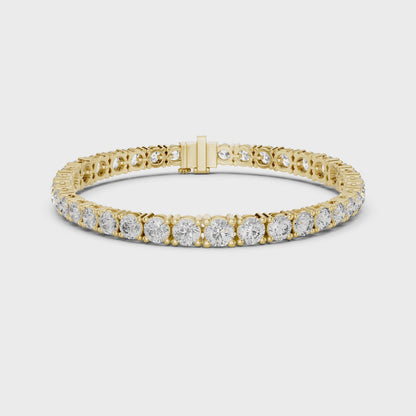 Gold Diamond Tennis Bracelet – Round Cut Brilliance